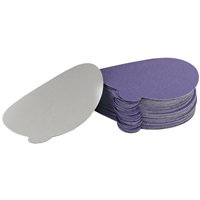 USC PURPLE 80 Grit, 6" Dia Film-Backed Sandpaper, 50 Pk